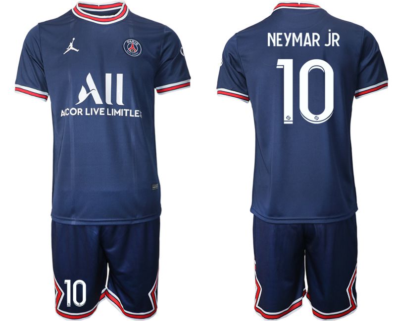Men 2021-2022 Club Paris St German home blue #10 Soccer Jersey